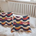 thumbnail image 7 of Waterproof Throw Pillow Covers Set of 2, 24x24 Inch Geometric Red Orange Blue Decorative Pillowcases Outdoor Pillow Slip Cushion Covers Set for Couch Tent Modern Color Block, 7 of 7