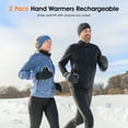 thumbnail image 3 of Rechargeable Hand Warmers 2 Pack, Meromore Magnetic Electric Hand Warmers with 10000 mAh, 3 Heat Setting, 16 Hrs Warmth for Outdoors, Hunting, Camping, Best Gifts for Men Women, Raynaud, 3 of 10