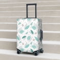 thumbnail image 6 of Hirioo Leaf Print Green for Elasticity Suitcase Cover (No luggage Included) Durable Luggage Protector Fits 18-32 Inch Luggage-Small, 6 of 7