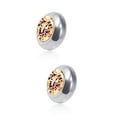 thumbnail image 2 of Jiaroswwei 1 Pair Ear Studs Non-Piercing Magnetic Stainless Steel Round Colored Rhinestone Embedded Men Women Earrings Fashion Jewelry, 2 of 8