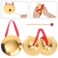 thumbnail image 3 of 1 Set of Handheld Gong Instrument Funny Percussion Toy Interesting Gong Toy Kids Accessory, 3 of 8