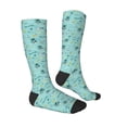 thumbnail image 4 of Lsque Hawaiian Style Printed Crew Socks Men's Women's LightWeight Thin Casual Calf Socks ,Knee High Socks,Cotton Socks, 4 of 9