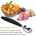 thumbnail image 4 of 2 Piezas Cuchara para Crema, Cucharas para Helado, Cuchara para Helado Grande, Cucharas para Helado de Acero Inoxidable, con Mango de Plástico Antideslizante, para Galletas y Servir Helado, Sorbetes, 4 of 5