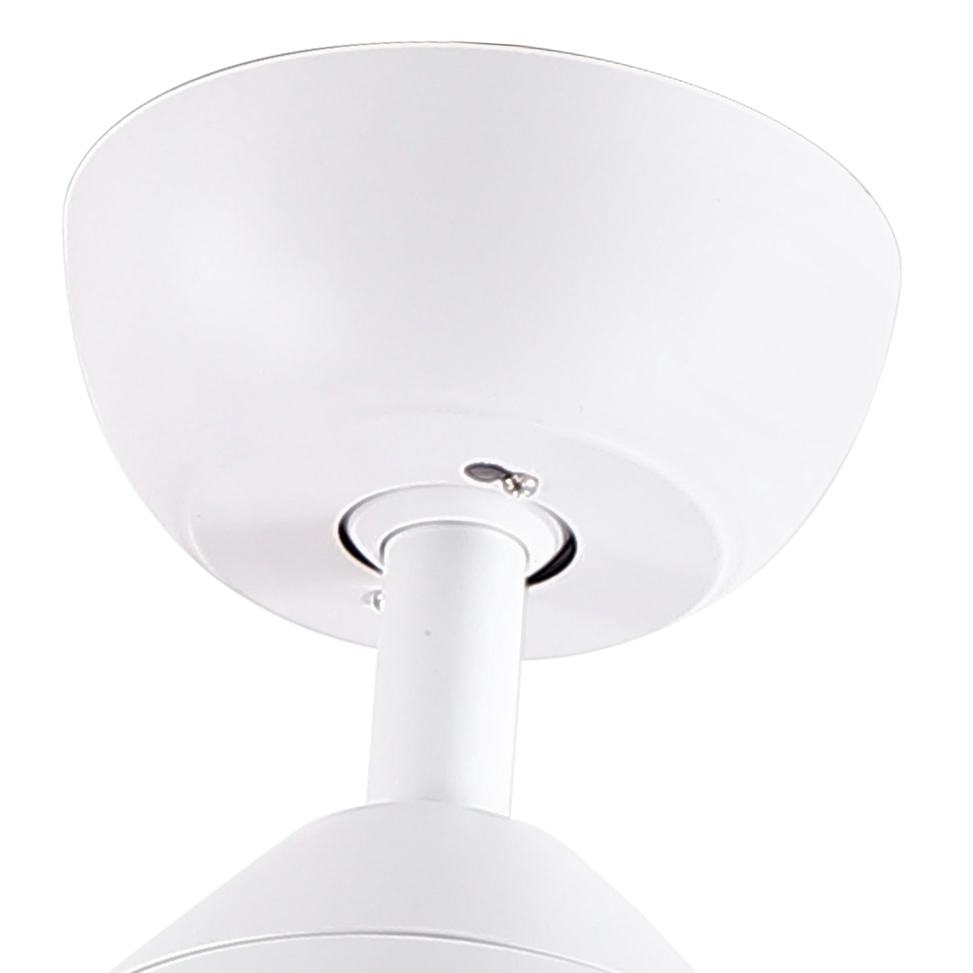 Leumius 52" White Ceiling Fan with Intergrated LED Light Kit, Remote Control, 5 Plywood Blades and Work with Smart APP for Living Room Bedroom