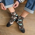 thumbnail image 3 of Fuzoiu Rabbit Is Eating Carrots Print Adult Socks, Crew Moisture-wicking Socks, Unisex Cushion Crew Socks,Casual Sports Ankle Socks, 3 of 7