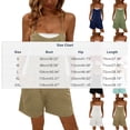 Costeam Womens Solid Color Sleeveless Camisole Jumpsuit Shorts Smooth ...