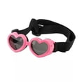 thumbnail image 1 of Gafas de sol para perros de razas pequeñas, protección UV, forma de corazón, con correa ajustable, 1 of 5