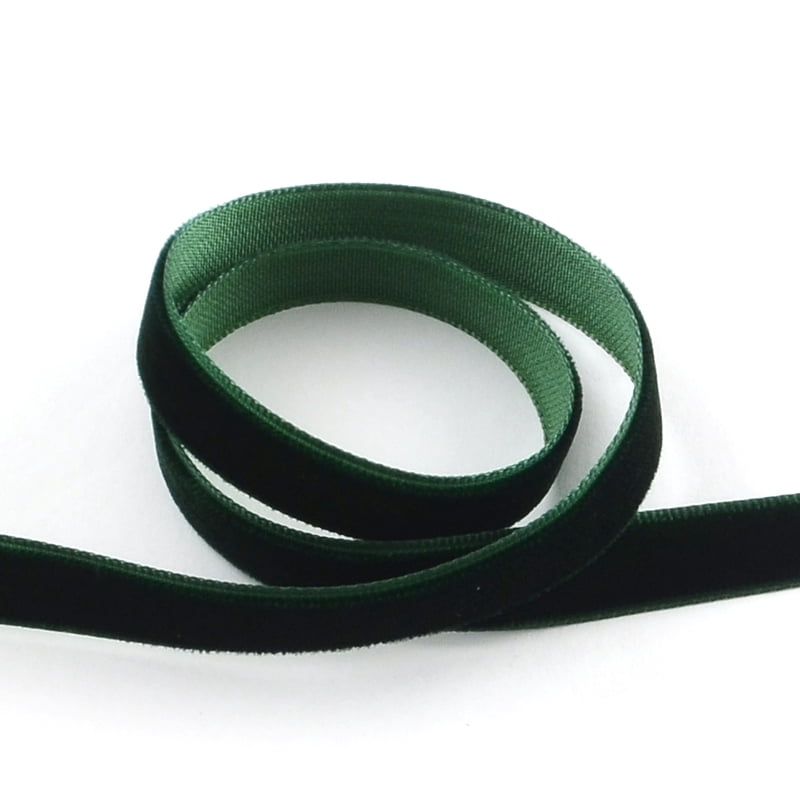 3/8 inch Single Face Velvet Ribbon Dark Green 3/8 inch(9.5mm) about 200yards/roll(182.88m/roll)