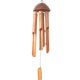 thumbnail image 2 of Campana de viento grande de 80 cm, campanilla de viento Feng Shui para jardín, resistente a la intemperie, de bambú y coco, hecha a mano, para colgar en la pared en interiores y exteriores, 2 of 8