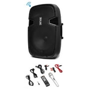 Pyle PPHP122BMU - Portable Bluetooth PA Loudspeaker System, Built-in Rechargeable Battery, MP3/USB/SD Readers, FM Radio, 12'' Subwoofer, 800 Watt