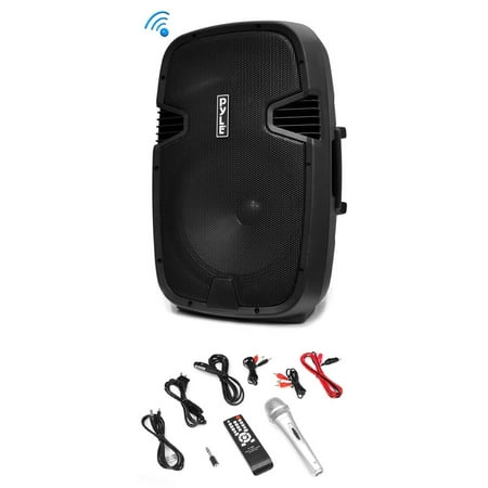 Pyle PPHP122BMU - Portable Bluetooth PA Loudspeaker System, Built-in Rechargeable Battery, MP3/USB/SD Readers, FM Radio, 12'' Subwoofer, 800 Watt