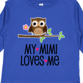 thumbnail image 4 of Inktastic My Mimi Loves Me Girls Owl Girls Long Sleeve Toddler T-Shirt, 4 of 5