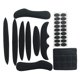thumbnail image 5 of Kit de almohadillas internas para casco de ciclismo de 27 piezas, esponja sellada para motocicleta (negro) Tmvgtek Original, 5 of 9