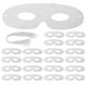thumbnail image 1 of 80 máscaras de papel en blanco para fiestas de cosplay, máscaras de antifaz sin pintar para manualidades, máscara blanca para pintar, máscara de cosplay., 1 of 8