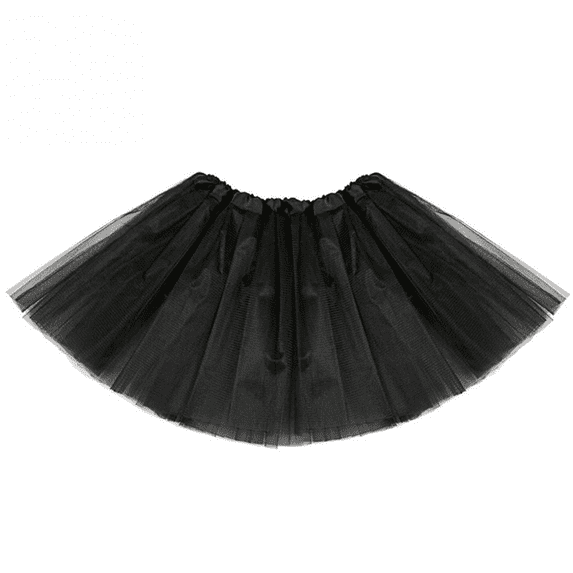 tutu skirt; Toddler Layered Tulle Classic Princess Dress-up Tutu Skirt, Black One Size