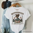 thumbnail image 6 of Motherhood Mama Rock T-Shirt, Retro White and Natural Tee for Strong and Rocking Mothers, 6 of 8