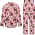 thumbnail image 6 of Top-kevin Women Long Sleeve Pajama Set Comfy Pjs Sets Christmas Funny Raccoons 2 Piece Lounge Set, 6 of 12