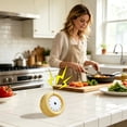 thumbnail image 6 of Mechanical Kitchen Timer,Magnet Attachable Wind Up Countdown Device Requires No Power Source for Cooking Baking,Clear Sound Alarm Time Reminder For Classroom Study And Daily Schedule Management, 6 of 9