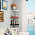 thumbnail image 3 of Juego de estantes de pared de 3,20 cm, estantes de pared rústicos de madera, carga máxima de 4 kg para sala de estar, dormitorio, oficina, baño o cocina, 3 of 5