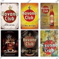 thumbnail image 5 of Letreros de hojalata vintage de ron Havana de Putuo Decor, placa retro de metal, pegatinas para pub, club, cueva de hombre, bar, decoración de pared, 5 of 5