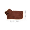 thumbnail image 2 of SHOWERORO Dog Towel Robe Coffee Fiber 1Pcs for Full Body Coverage and Comfort, 2 of 8