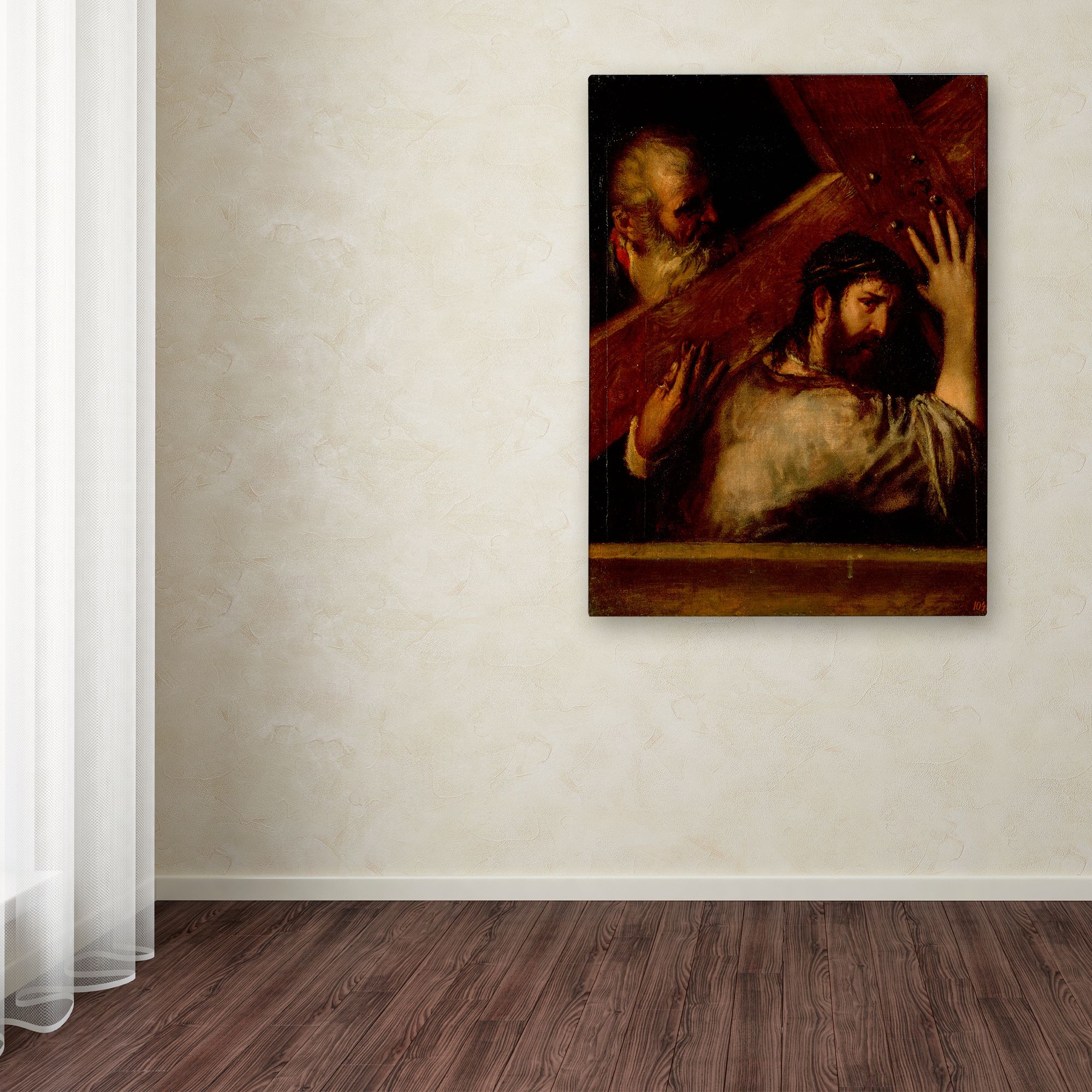 Titian 'Carrying Of The Cross' Canvas Art