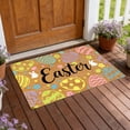 thumbnail image 4 of EGNMCR Easter Outdoor Entrance Doormat Easter Decorative Mat Easter Egg Rug Welcome Mat Absorbent Doormat Thickened Silicone Non-Slide For Spring Decor Home Entryway Polyester holiday carpet, 4 of 6
