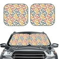 thumbnail image 2 of Fotbe Snake 2-Piece Car Windshield Sun Shade | Sun Blocker for Car Windshield | Foldable Automotive Interior Accessories for Sun Protection-Medium, 2 of 7