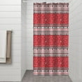 thumbnail image 2 of Red Christmas Striped Pattern Shower Curtain 36"x72" ,Bathroom Decorative Shower Curtains Set with 12 Hooks,Modern Waterproof Washable Shower Curtain, 2 of 6