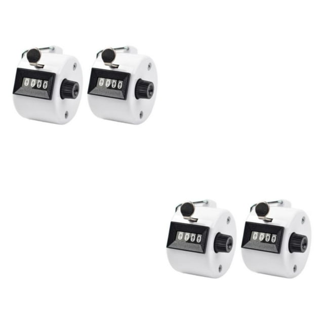 relayinert 2x Unisex Manual Counting Tally With Clear Accurate Scale For Easy Materials White 2Set
