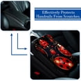 thumbnail image 5 of Seven Starred Ladybird Soft Comfortable Furry Printed Car Armrest Pad Mat Cover, 12.5x8.2 Inch Armrest Accessories, 5 of 6