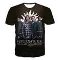 thumbnail image 2 of Camiseta de manga corta con estampado 3D sobrenatural, camisetas casuales de moda de drama televisivo de terror, camisetas de gran tamaño para hombres y mujeres, 2 of 5