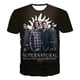 thumbnail image 2 of Camiseta de manga corta con estampado 3D sobrenatural, camisetas casuales de moda de drama televisivo de terror, camisetas de gran tamaño para hombres y mujeres, 2 of 5
