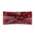 thumbnail image 2 of Wide Twist Knot Sports Headband Classic Paisley Pattern Elastic Sweat Wicking Hair Band Breathable Head Wrap For Workout Outdoor Activities Daily Styling, 2 of 8