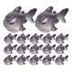 thumbnail image 1 of GOOHOCHY 30 figuras de tiburón en miniatura, bonsái, decoración de animales, mini tiburón de resina., 1 of 8
