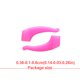 thumbnail image 5 of Jumpingount Tapones de vidrio Retenedor de gafas de silicona Cómodo 1 par Antideslizante Ligero para niños Adultos Verde Cadenas y cordones para anteojos Rosa roja Jumpingount AP008432-05, 5 of 6