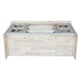 International Concepts Entertainment/TV Stand with 2 Doors Whitewash