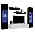 thumbnail image 5 of Strick & Bolton  Hadi 5-piece Wall-mounted Entertainment Center Set Oak, 5 of 5