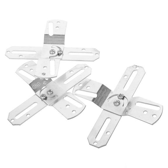 3 Pcs Light Fixture Mounting Bracket Bronze Plate High-precision Bearings Silver