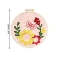thumbnail image 3 of Coarse Yarn Poke Embroidery DIY Material Package Flower Series Style Poke Music, 3 of 6