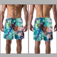 thumbnail image 3 of luoweisi Men's Beach Shorts Quick Dry Swim Trunks with Mesh Lining Dragonfly L, 3 of 5