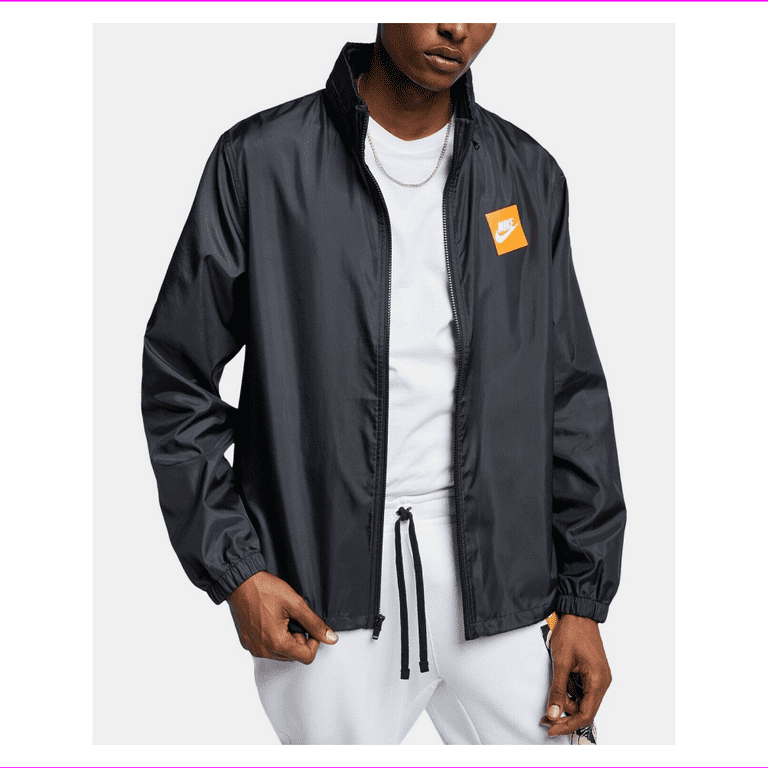 Nike Men s Logo Hooded Jacket AR2608 010 Size M Black MSRP 75 Walmart