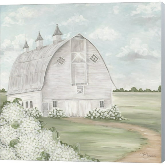 Great Art Now Mustardseed Barn by Hollihocks Art, Canvas Wall Art, 12W x 12H