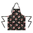 thumbnail image 2 of Pioneer Flower Floral Print Pattern Apron for Women and Men, Cotton Linen Waterproof with Pockets, Adjustable, 33x27 Inch for Kitchen, Gardening, BBQ, Salon, 2 of 6