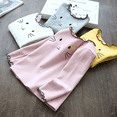 thumbnail image 4 of 1-8T Kids Baby Girls' Long Sleeve Basic Half Turtleneck T-Shirt Cat Printed Tops, 4 of 5