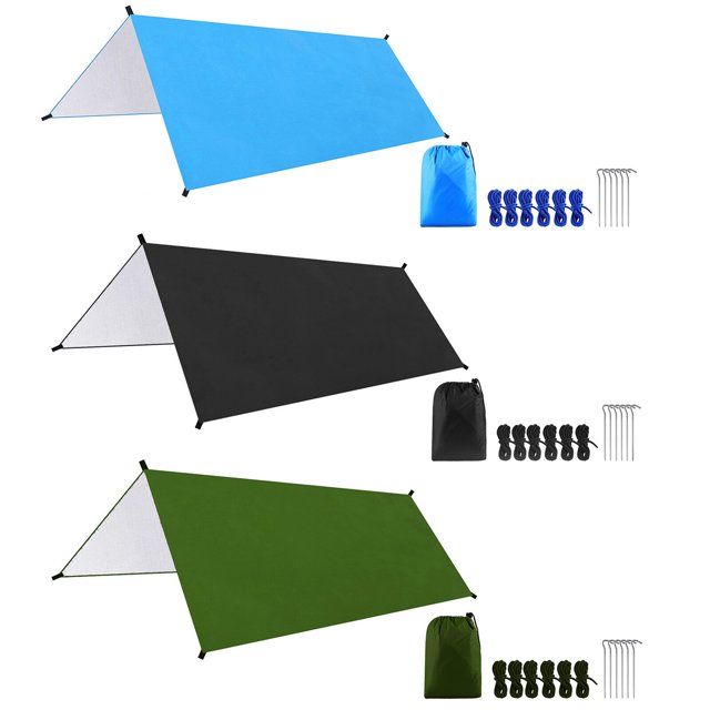 TFixol 9.8 * 9.8ft Multifuncional Impermeable Camping Lona Hamaca Tienda de Sombrilla