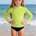 thumbnail image 4 of Mifsaly Girls Boys Rash Guard Soild Color Raglan Long Sleeve Sun Protection Quick Dry Swim Shirts Summer Lightweight Athletic Surf Swimming Tops, 4 of 9