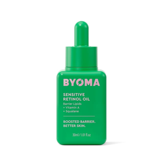 Aceite facial BYOMA Sensitive Retinol con escualano y vitamina A 30 ml