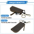 thumbnail image 6 of Unique Bargains Car Key Case Universal Leather Smart Key Fob Cover 4.72"x2.28"x0.79" Coffee, 6 of 6