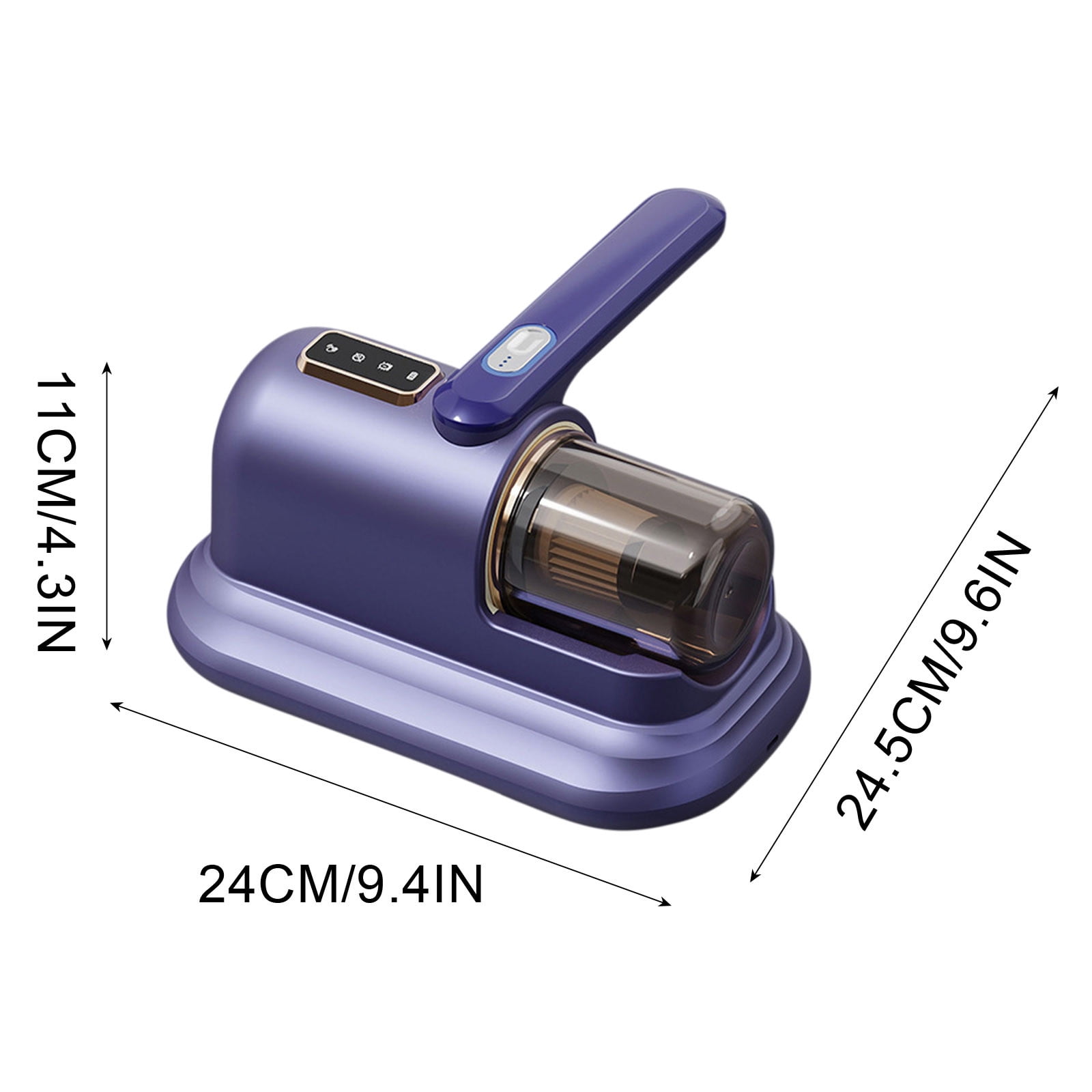 Mattress Vacuum Cleaner, 100W Handheld Bed Fabric Cleaner with UV Light and Heat, 9Kpa Suction for Dust Mite Removal, 4 Layer Filtration System Portable Allergen Eliminators